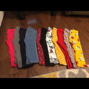 Toddler girl 2 T leggings lot